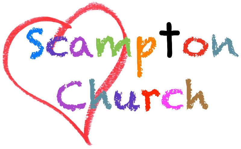 Scampton Church colour logo with heart shape