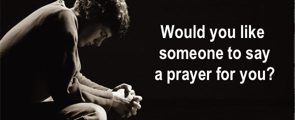 A young man praying